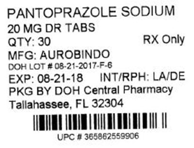 Label Image For 20mg (Pantoprazole Na 20mg)